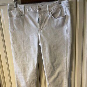 White WHBM crop jeans